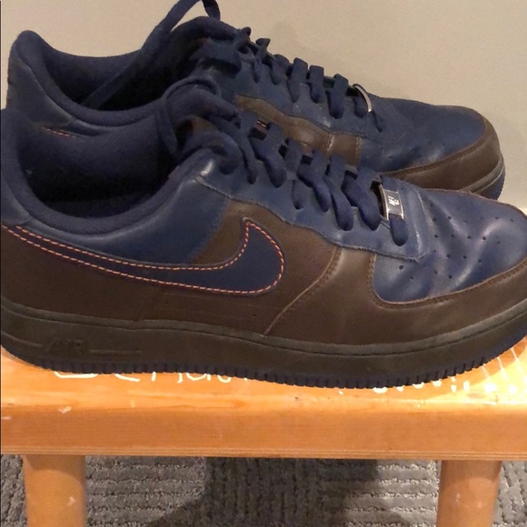 blue orange air force ones